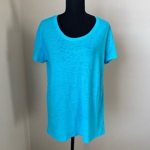 PINK Victoria’s Secret Blue Boyfriend Tee Small